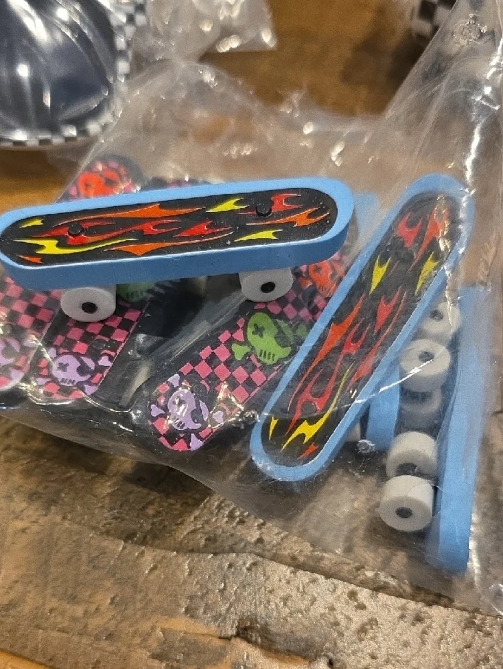 Checkered Skateboard Party Sunglasses & Wristband Party Favor Bundle